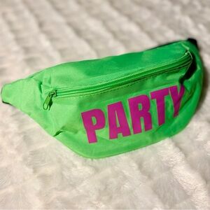 Green Party Fanny Pack Maximalist Neon